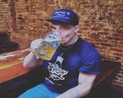 Zane Holtz consuming alcohol